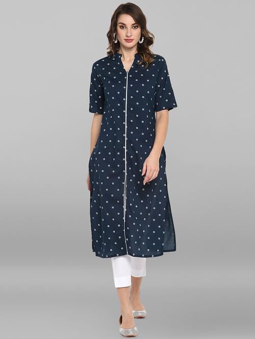 printed straight kurta - 16756528 - Very Small Image - 1