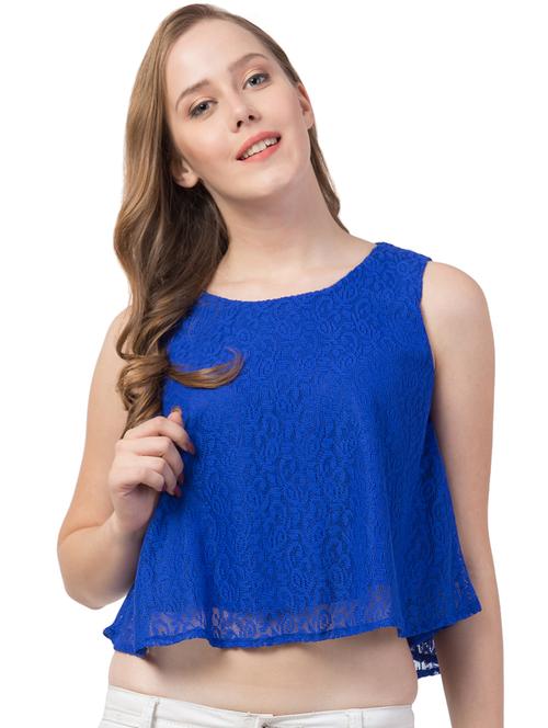 round neck crop top - 16756639 - Very Small Image - 1