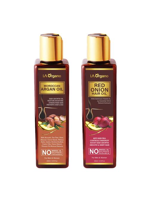 la organo moroccan argan oil for hair growth oil-restore moisture + red onion hair oil repairs damaged hair for unisex hair oil - 16760008 - Very Small Image - 1