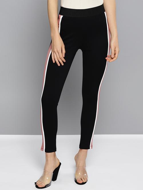 high rise side taped jeggings - 16760014 - Very Small Image - 1