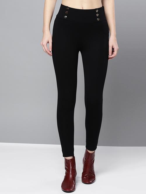 high rise solid jeggings - 16760015 - Very Small Image - 1