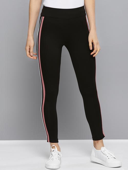 high rise side taped jeggings - 16760019 - Very Small Image - 1