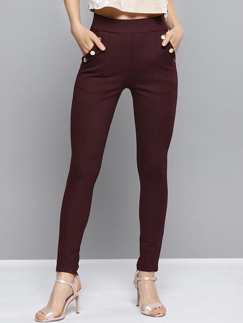 high rise solid jeggings - 16760023 - Very Small Image - 1