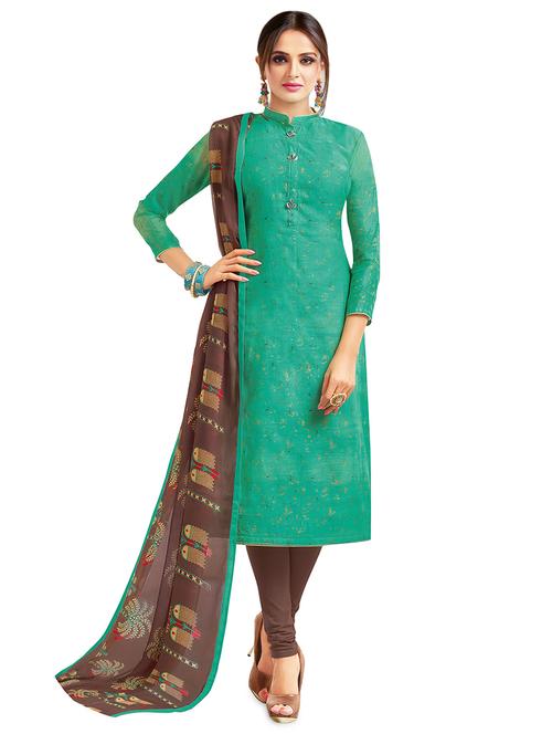 churidaar semi-stitched suit - 16762487 - Very Small Image - 1