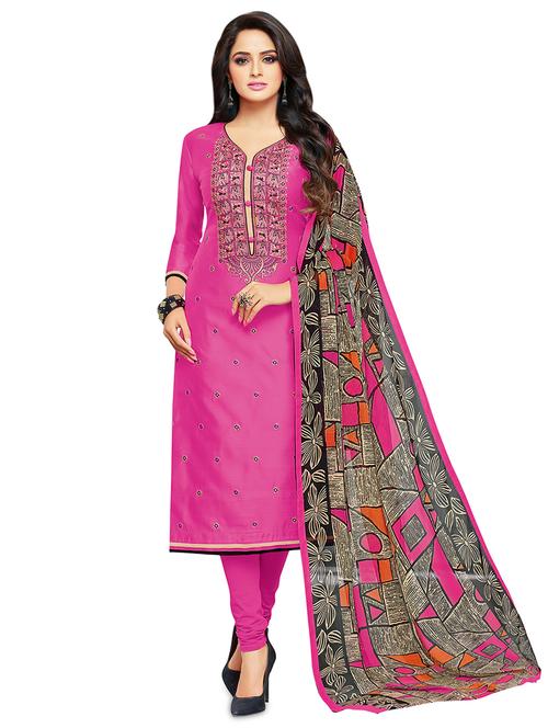 churidaar semi-stitched suit - 16762488 - Very Small Image - 1