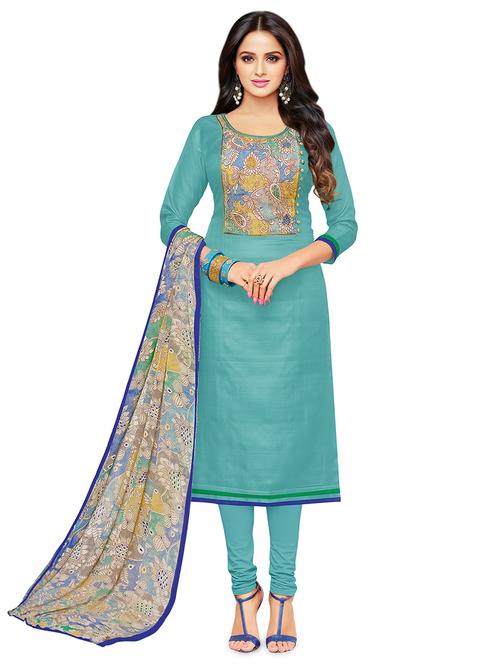 churidaar semi-stitched suit - 16762489 - Very Small Image - 1