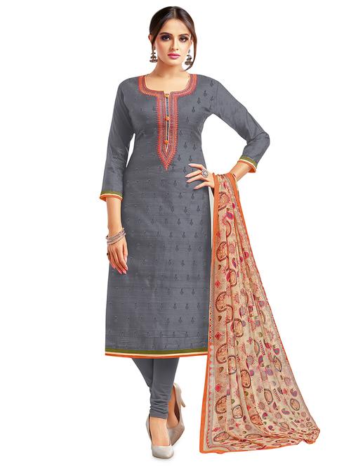churidaar semi-stitched suit - 16762492 - Very Small Image - 1