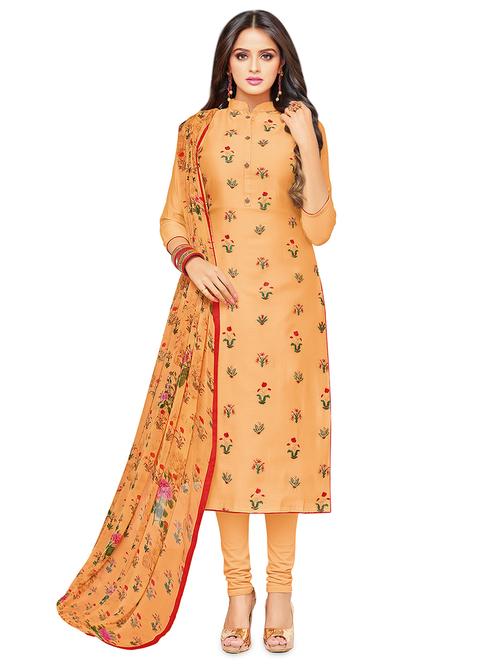 churidaar semi-stitched suit - 16762497 - Very Small Image - 1
