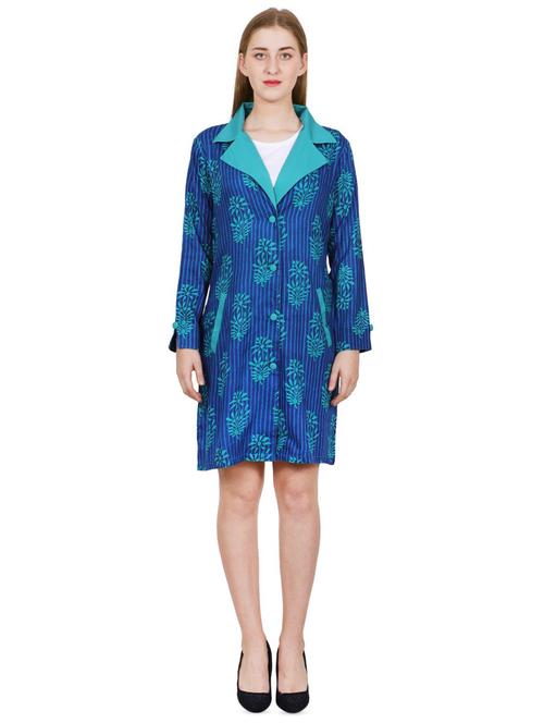 lapel neck pocket detail a-line dress - 16763162 - Very Small Image - 1