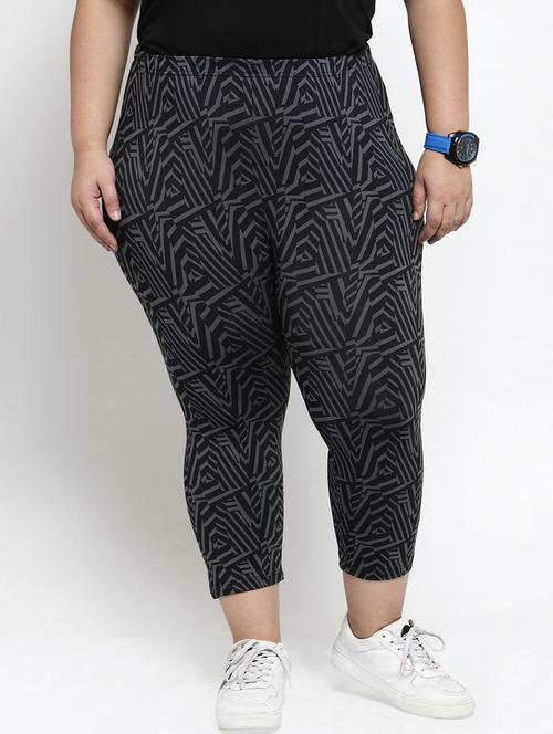 high rise plus sports capri - 16763461 - Very Small Image - 1