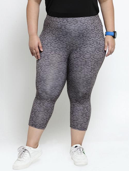 high rise plus sports capri - 16763463 - Very Small Image - 1