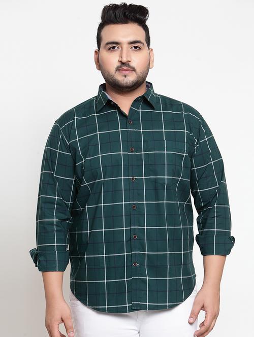 green checkered casual shirt - 16763610 - Very Small Image - 1