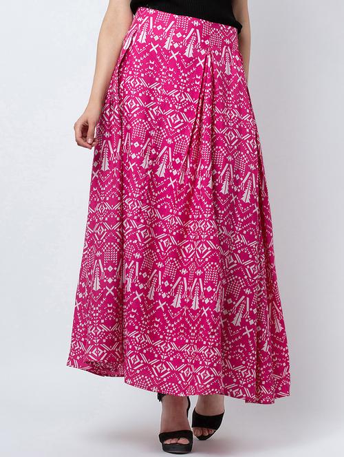 high rise pleated a-line skirt - 16764112 - Very Small Image - 1