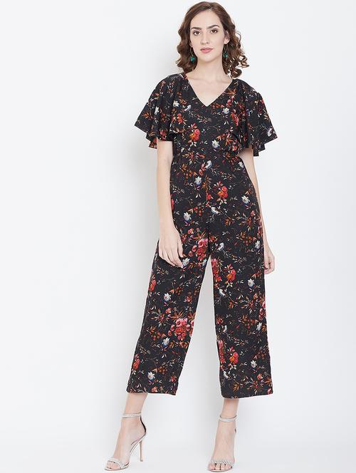tie back floral jumpsuit - 16764156 - Very Small Image - 1