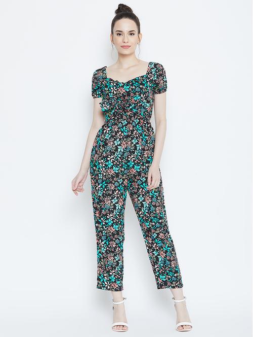 tie knot floral jumpsuit - 16764177 - Very Small Image - 1