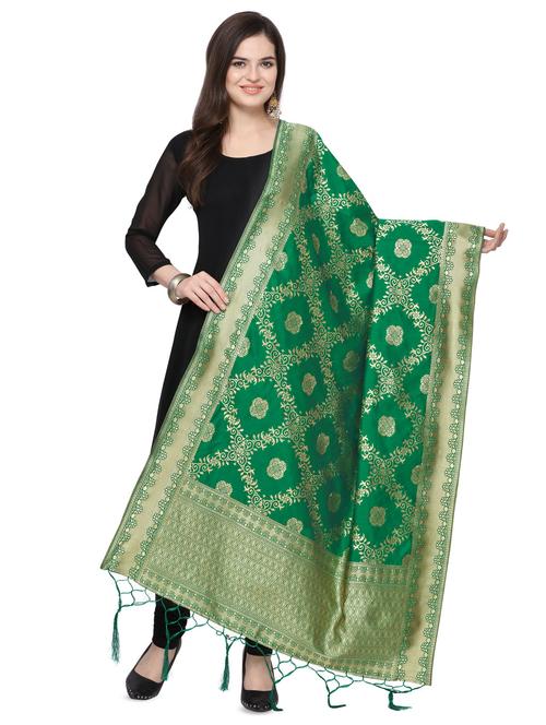 self design banarasi dupatta - 16764487 - Very Small Image - 1
