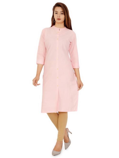 solid straight kurta - 16764581 - Very Small Image - 1