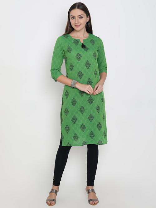 ethnic motifs straight kurta - 16765144 - Very Small Image - 1