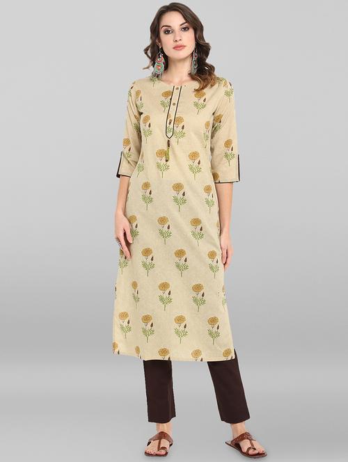 floral kurta pant set - 16765190 - Very Small Image - 1