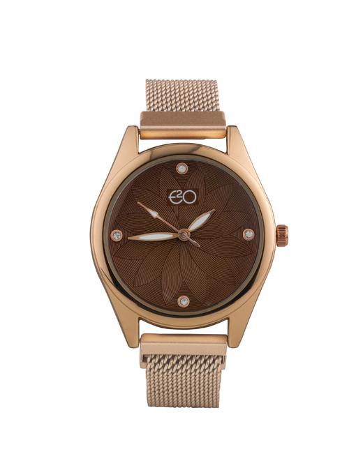 e2o khakhi detail design analouge women's watch - 16766462 - Very Small Image - 1