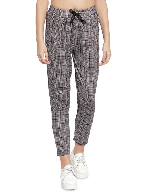 drawstring pocket detail plaid trouser - 16767203 - Very Small Image - 1