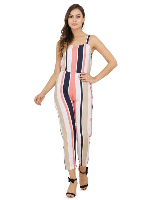 shoulder strap checkered full leg jumpsuit - 16767557 - Very Small Image - 1