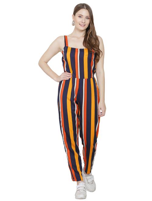 shoulder strap checkered full leg jumpsuit - 16767559 - Very Small Image - 1