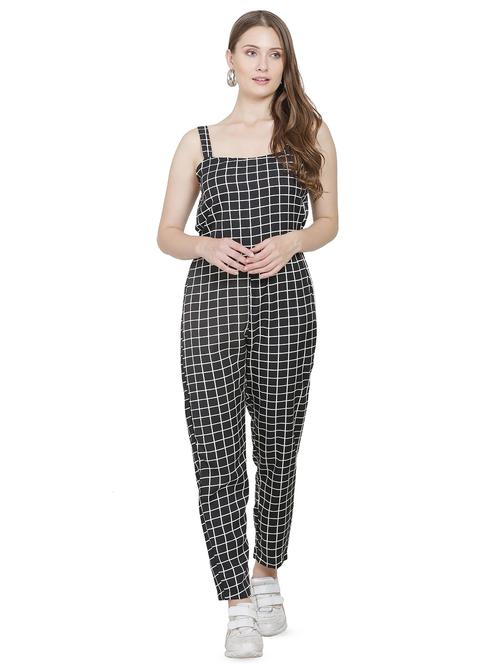 cami neck checkered jumpsuit - 16767561 - Very Small Image - 1