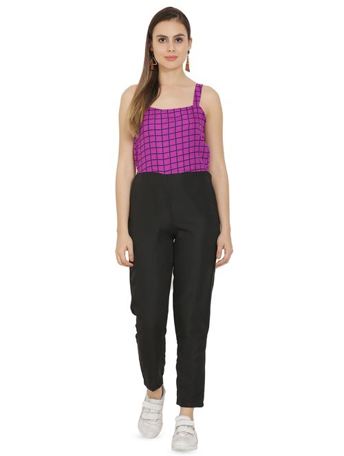 cami neck checkered jumpsuit - 16767572 - Very Small Image - 1