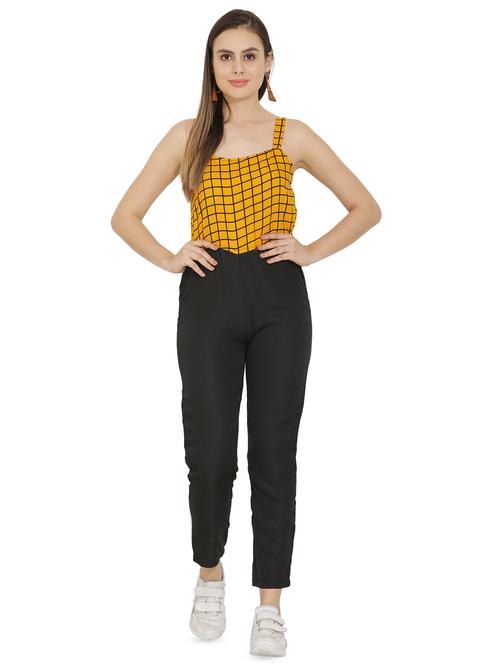 cami neck checkered jumpsuit - 16767574 - Very Small Image - 1