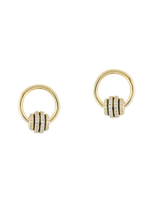 gold metal drop earring - 16768170 - Very Small Image - 1
