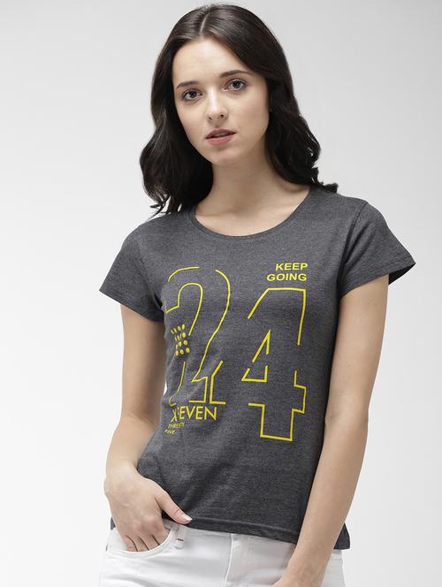 round neck graphic tee - 16769224 - Very Small Image - 1
