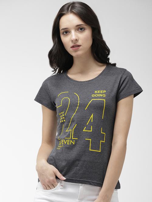 round neck graphic tee - 16769226 - Very Small Image - 1