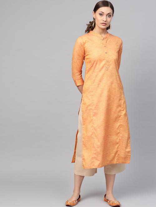 women's straight kurta - 16770017 - Very Small Image - 1