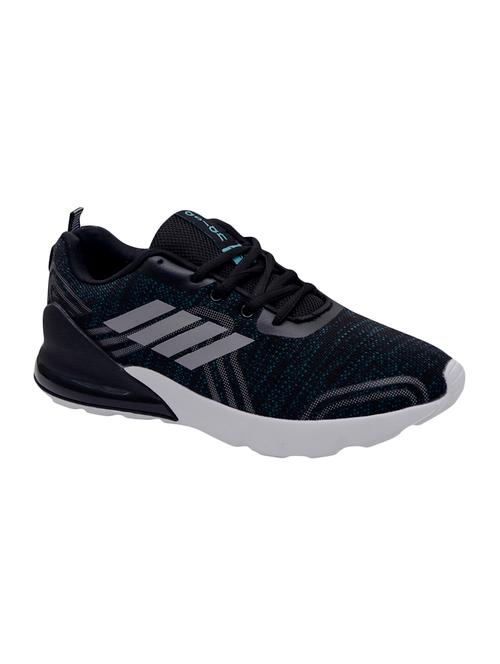 black fabric lace up sport shoes - 16770051 - Very Small Image - 1