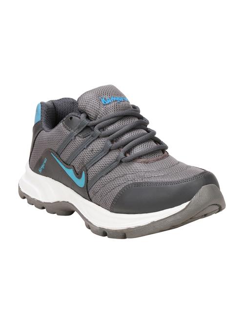 grey mesh lace up sport shoes - 16770892 - Very Small Image - 1