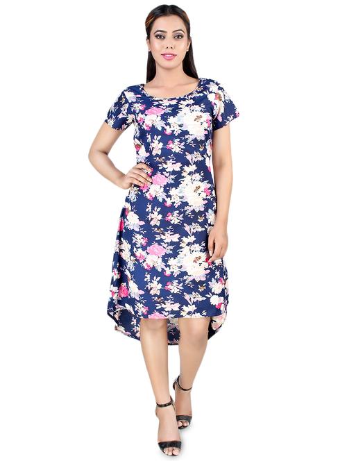 floral high-low ethnic dress - 16771853 - Very Small Image - 1
