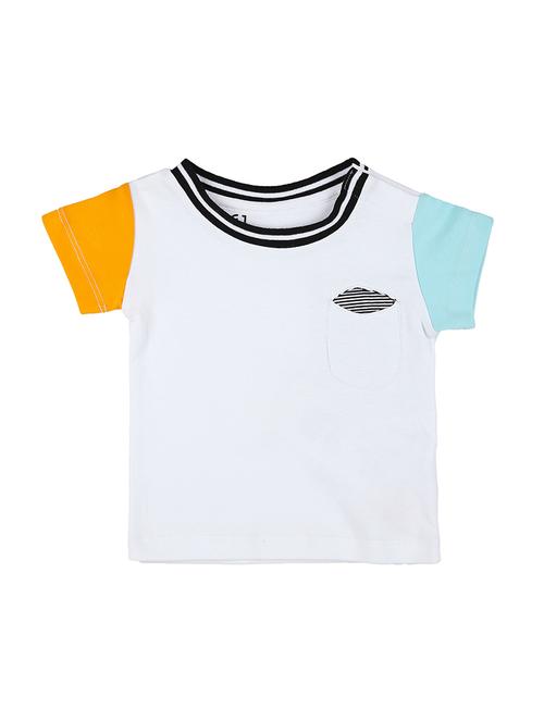 contrast crew color block t-shirt - 16772066 - Very Small Image - 1