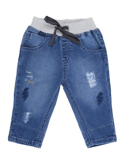 drawstring blue denim jean - 16772537 - Very Small Image - 1
