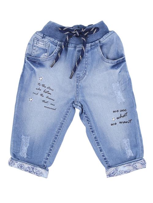 drawstring blue denim jean - 16772539 - Very Small Image - 1