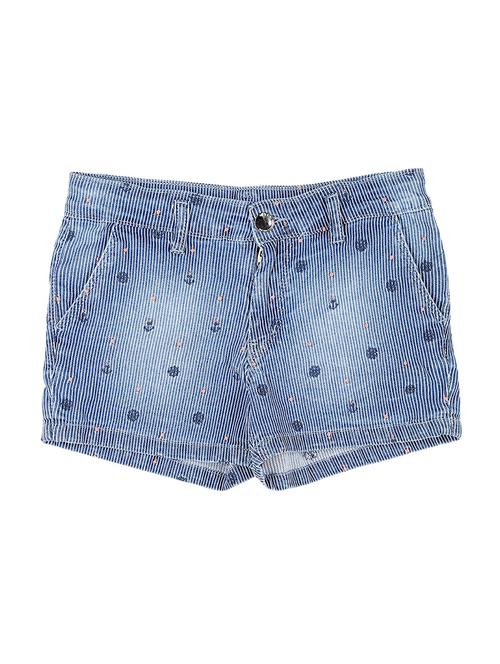 striped cotton blend shorts - 16772599 - Very Small Image - 1