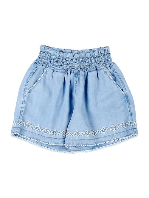 ruched embroidered shorts - 16772606 - Very Small Image - 1