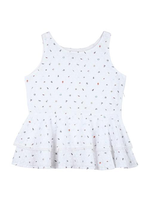 layered white cotton blend regular tee - 16772697 - Very Small Image - 1