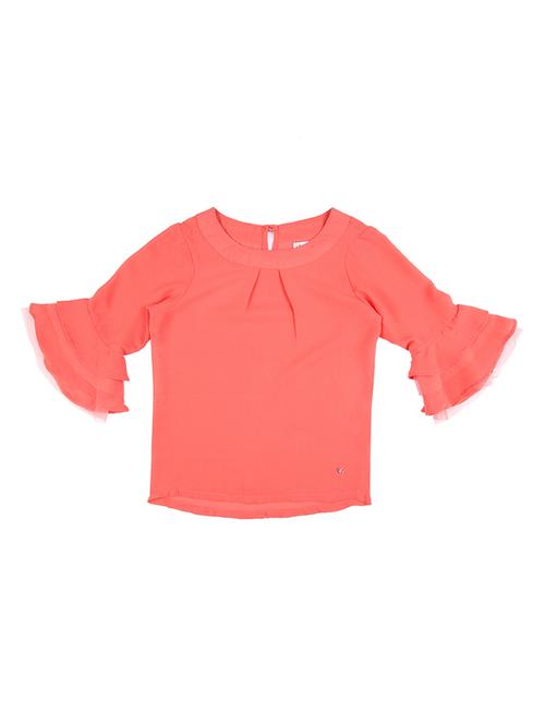 orange cotton blend regular top - 16772727 - Very Small Image - 1