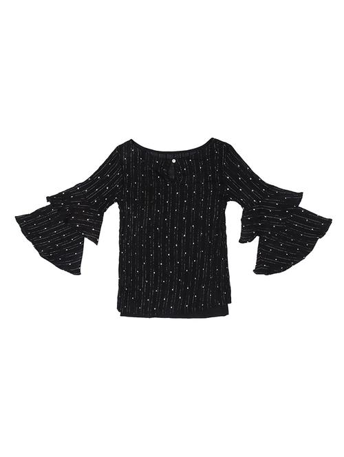 black cotton blend regular top - 16772742 - Very Small Image - 1