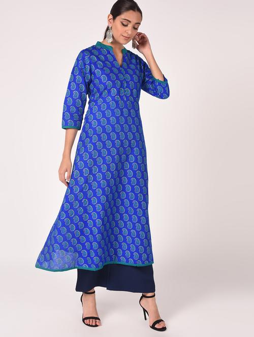 paisley print a-line kurta - 16773986 - Very Small Image - 1