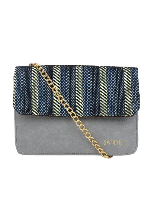 grey leatherette regular sling bag - 16774072 - Very Small Image - 1