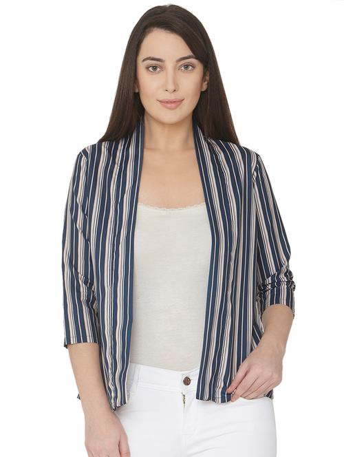 striped regular jacket - 16774151 - Very Small Image - 1