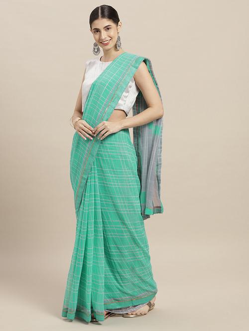 conversational print saree with blouse - 16774942 - Very Small Image - 1