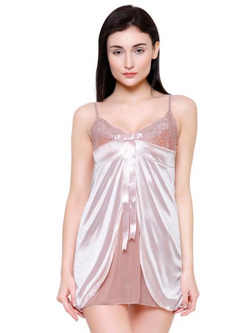 bow patch floral lace detail babydoll - 16774955 - Very Small Image - 1